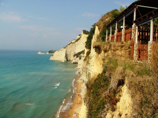 Kliffen bij Peroulades Corfu